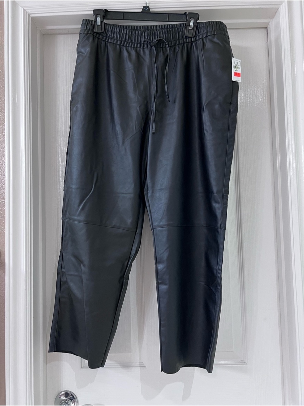 Old Navy Black Faux Leather Trousers